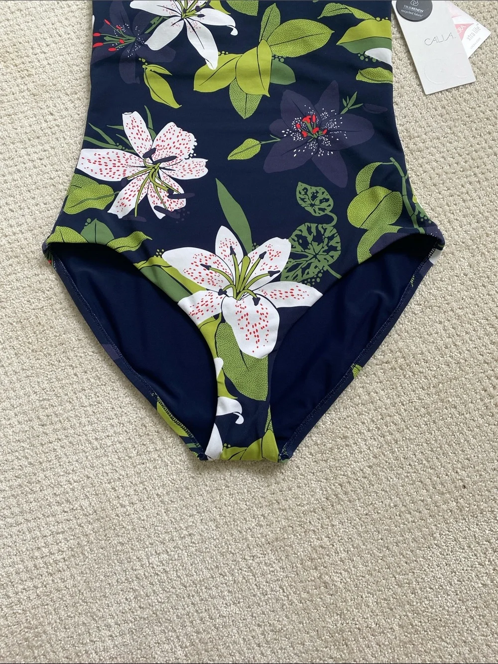 Calia Navy Floral One-Piece Swimsuit